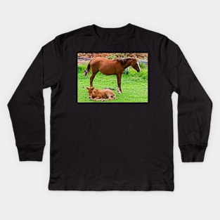 Mother & Baby. Kids Long Sleeve T-Shirt